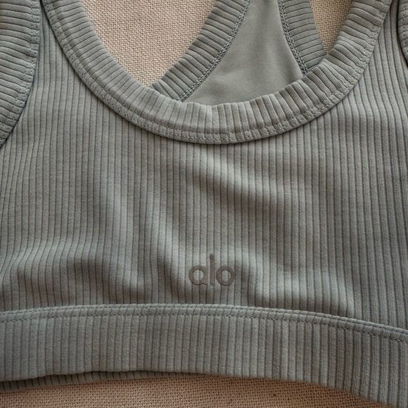 ALO Yoga Other - ALO Yoga Ribbed Gray Sports Bra